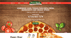Desktop Screenshot of pizzashacktustin.com