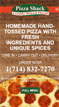 Mobile Screenshot of pizzashacktustin.com